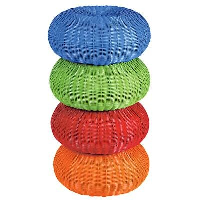 colored poufs/stools